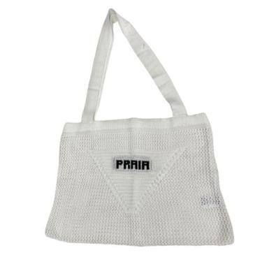 Imagem de Bolsa Espaçosa Feminina Crochê Tricot Saida de Praia Moda Verão - GIP,