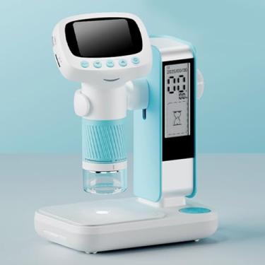 Imagem de Generic Microscópio Infantil, Microscópio Digital Portátil HD 1080P Com Tela de 2 Polegadas e Luz LED Ajustável, Kit de Ciências Educacionais STEM para Meninos e Meninas de 3 a 8 Anos