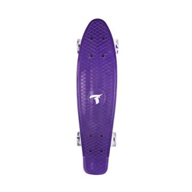 Imagem de Skate Traxart Mini Cruiser Roxo Com Rodas de Led 59 mm-Unissex