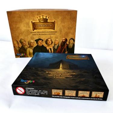 Imagem de Kit Jogos Bíblicos | Tabuleiro Vencedores História da Igreja + Tabuleiro Mistério Investigação Bíblica