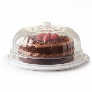 Imagem de Boleira com Tampa Transparente e Alça Porta Bolo Grande - Ercaplast, B