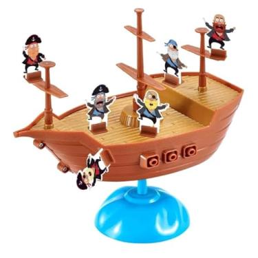 Imagem de Jogo Navio Pirata Equilibristas no Mar Bravo, Brinquedo de Estratégia, Raciocínio e Coordenação Motora 2+ Jogadores, Crianças 5+
