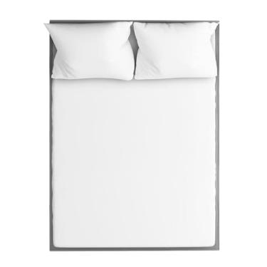 Imagem de wovenx Jogo de lençol infantil de viscose orgânica derivada de bambu | solteiro ou casal | Certificado Oeko-Tex | Roupa de cama infantil fofa para meninas e meninos (branco, casal)