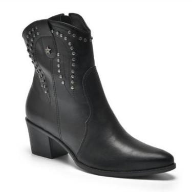 Imagem de Bota Western Via Marte 090-012-01 Feminina - Preta-Feminino