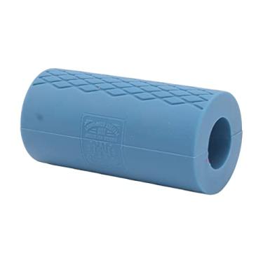 Imagem de Serounder Aperto de Haltere de Silicone Seguro Segurar Apertos de Barra Grossa para Ganhos Musculares, Adequado para Exercício de Levantamento de Peso, 1.0in (Azul)