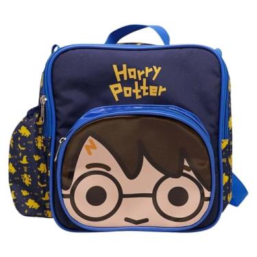 Imagem de Zonacriativa - Mochila Lancheira Harry Potter Warner | Compartimento principal térmico, alça transversal removível e bolso para garrafa | Ideal para Hogwarts e lanches frescos