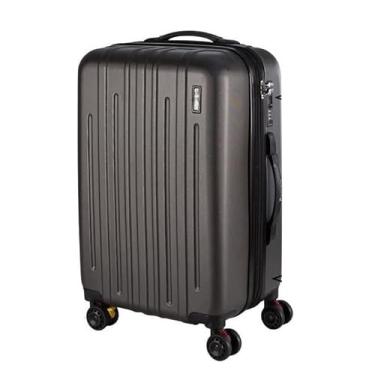 Imagem de Mala de Bordo Leve Resistente Aprovada pela Anac Tamanho P Capacidade 10kg Rodinhas Giratorias 360° Bagagem de Viagem (Grafite)