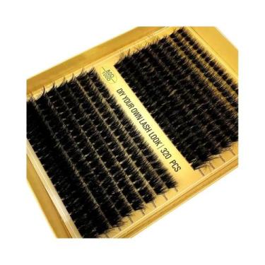 Imagem de Cílios Postiços DIY 5D Fluffy Lash Clusters 320 Peças Grossas 60D 80D 