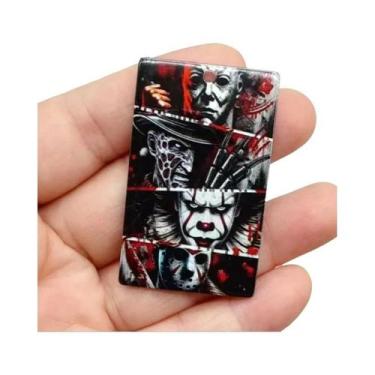 Imagem de Máscara De Caveira De Halloween, Charms De Acrílico De Demônio, 10 Peç