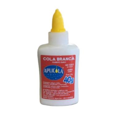Imagem de Cola Branca Escolar 40g Lavável Não Tóxica 1 Unidade - mercur