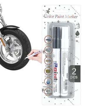 Imagem de Caneta de pintura automotiva - Caneta de pintura portátil à prova d'água para veículos | Acessórios de retoque de carro de longa duração, ferramenta de reparo de pintura de veículo multifuncional para