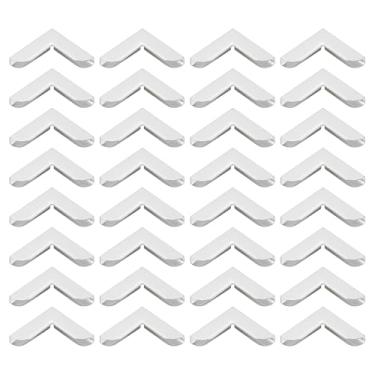 Imagem de Generic Cantos de livros de metal de 20 mm, 50 peças, protetor de cantos de livros, retrô, metal, decorativo para artesanato, álbum de fotos, encadernação de livros, tom prateado