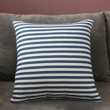 Imagem de HEEPDD Capa de Almofada para Casa, Capa de Almofada de Linho Confortável e Versátil Com Zíper Requintado, para Decoração de sofá de Sala de Estar (45x45)