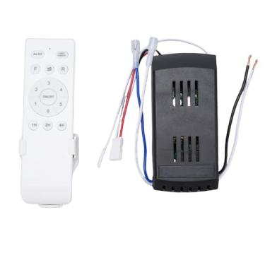 Imagem de POCREATION Kit Universal de Controle Remoto para Ventilador de Teto, Receptor Controlador de Luz e Ventilador de Teto DC 6 Velocidades Com Temporizador, para Substituição