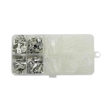 Imagem de Kit Variado De Conectores Isolados Tipo Pá 2.8 4.8 6.3mm Terminais Elé