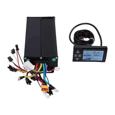 Imagem de Jiawu Controlador Sem Escova de Bicicleta Elétrica 35A 3 Modos para Motor 36V 48V 52V, Compatível Com ou Sem Hall, Painel de Exibição LCD à Prova D'água para Uso Externo
