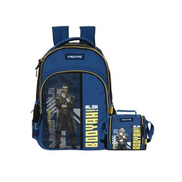 Imagem de kit Free Fire Mochila Costas + Lancheira Térmica Original - Luxcel, AZ