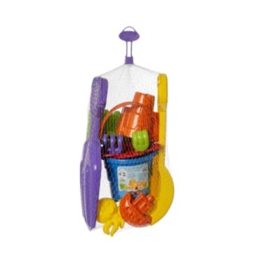 Imagem de Balde De Praia Castelo G Kit Infantil Areia Parque Verão