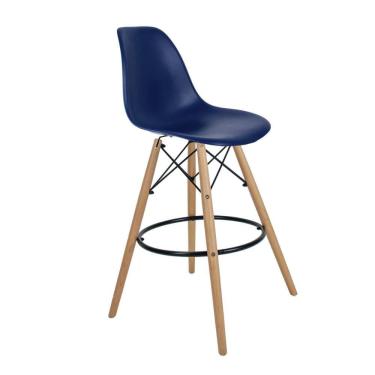 Imagem de Banqueta Eames PP  Azul Bic