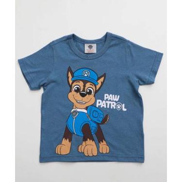 Imagem de Camiseta Infantil Chase Patrulha Canina Tam 1 a 3 Azul-76134 - Nickelo