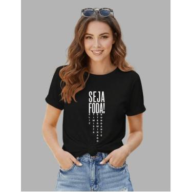 Imagem de Camiseta Blusa Tshirts Seja Algodão Premium Unissex - MB Sport, Preto,