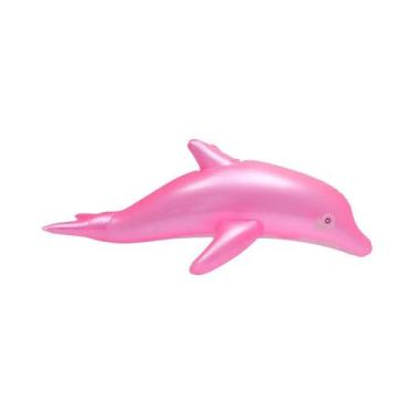 Imagem de Boia Inflável De Golfinho De 53cm Para Praia, Brinquedo Aquático Infan