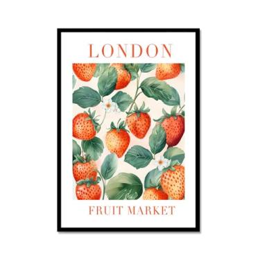 Imagem de Valencia Laranja Sorrento Limão Pêssego Sicília Pôsteres e Impressões Vintage Arte de Parede Pintura em Tela Imagens de Parede Cozinha Decoração de Casa (SKU3,20.3x30.5 cm = (20x30cm), Moldura de