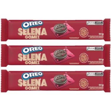 Imagem de Kit 3 Biscoito Oreo Selena Gomez - Leite Cond. E Canela 90g