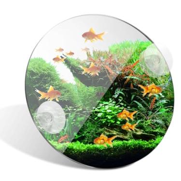 Imagem de Espelho de treinamento Betta, espelho de aquário com ventosas, design resistente de acrílico para exercícios de peixe Betta e decoração de aquário de noivado