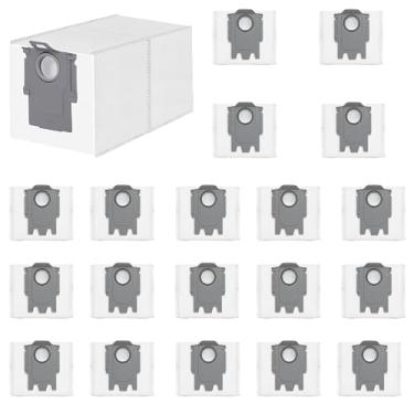 Imagem de Pacote com 20 sacos de pó Qrevo para Roborock QV 35A/Qrevo S5V/Saros 10R/Qrevo Edge S5A/Qrevo CurvX/S5X/MaxV/Pro/Master/S8 MaxV Ultra/QX Revo Ultra Robot Aspirador Robô.