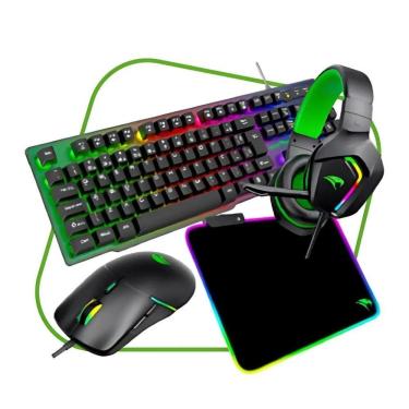 Imagem de Kit Gamer Viper Pro Naja Headset, Teclado, Mouse E Mousepad