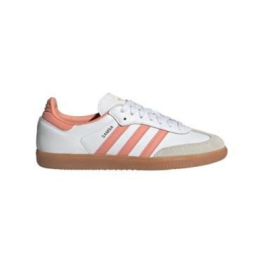 Imagem de adidas Originals Tênis feminino Samba OG, Branco nuvem/argila maravilha / branco cristal, 34