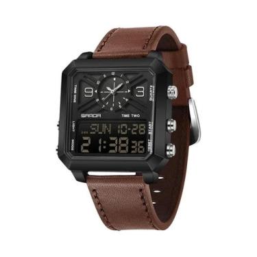 Imagem de Relógio Esportivo Masculino À Prova d'Água Com Duplo Display LED Analó