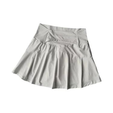 Imagem de Saia-Calção Feminina De Cintura Alta Antirreflexo Em a Com Forro Inter