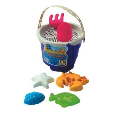 Imagem de Baldinho De Praia 06 Peças Infantil Sortido Tamanho 02 - Rei do Balde