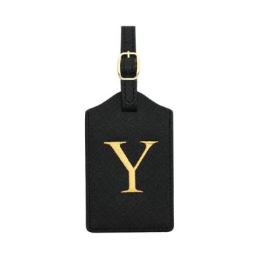 Imagem de Etiqueta De Bagagem Durável Em Couro PU Com Capa E Compartimento Para 