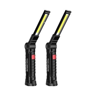 Imagem de Lanterna UV LED 395nm Recarregável USB Dobrável Com Gancho Magnético P