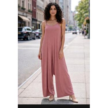 Imagem de Macacão Alcinha Pantalona Com Bolso - modanascimento, Rosê, M