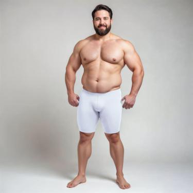 Imagem de Bermuda Térmica de Compressão Plus Size Proteção UV Cor:;Tamanho:XGG;Gênero:Masculino-Masculino