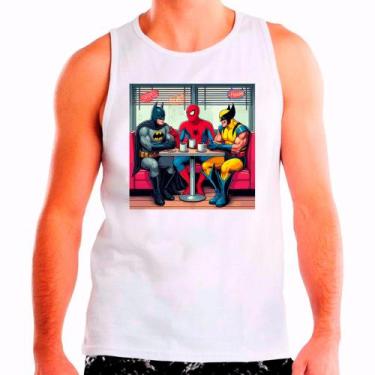 Imagem de Camiseta batman super herói camisa regata masculina lançamento 01 - DE