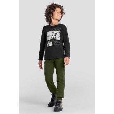 Imagem de Conjunto infantil menino de skate em puff Brandili-Masculino