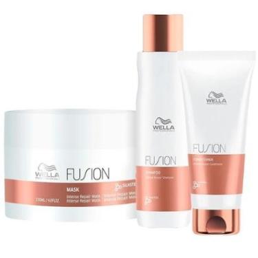 Imagem de Wella Professionals Fusion Kit – Shampoo + Condicionador + Máscara Kit-Unissex
