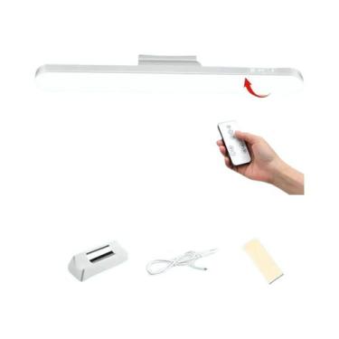 Imagem de Luminária De Mesa LED Magnética Recarregável Por USB Com 3 Cores Regul