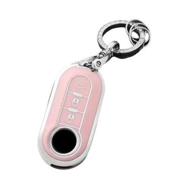 Imagem de Capa De Chave De Carro De Luxo Para Fiat 500, Ducato, Panda, 500L, Pun