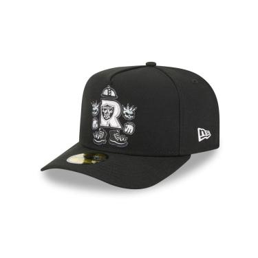 Imagem de Boné New Era  59FIFTY A-FRAME Las Vegas Raiders NFL Preto-Masculino
