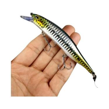 Imagem de Isca Artificial Jerkbait Minnow 12cm 15g Com Olhos 3D, Isca Rígida Wob