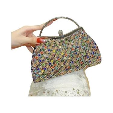 Imagem de Bolsa De Mão Feminina De Luxo Com Strass E Lantejoulas, Bolsa De Noite