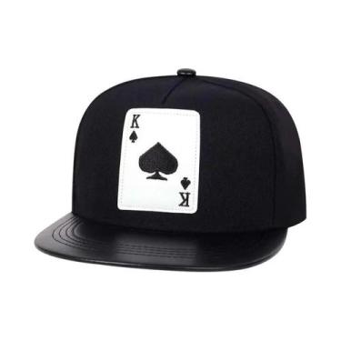 Imagem de Boné De Beisebol Hip Hop Em Couro PU Com Bordado De Coração De Pêssego