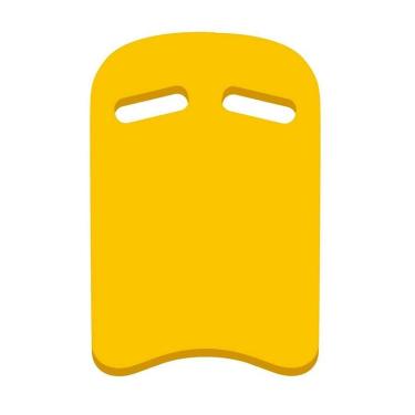 Imagem de Prancha de Natação Evamax Acqua Média Amarela com Encaixa-Unissex