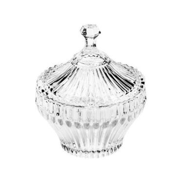 Imagem de Potiche de Cristal 20cm Lyor Renaissance, Transparente, 1 unidade